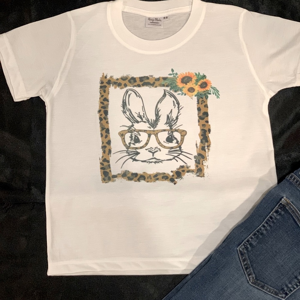 Bunny and Leopard Tshirt